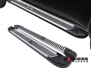 Jeep Renegade Side Steps - PIRAMITLINE Running Boards - Silver / Black 2015-2024
